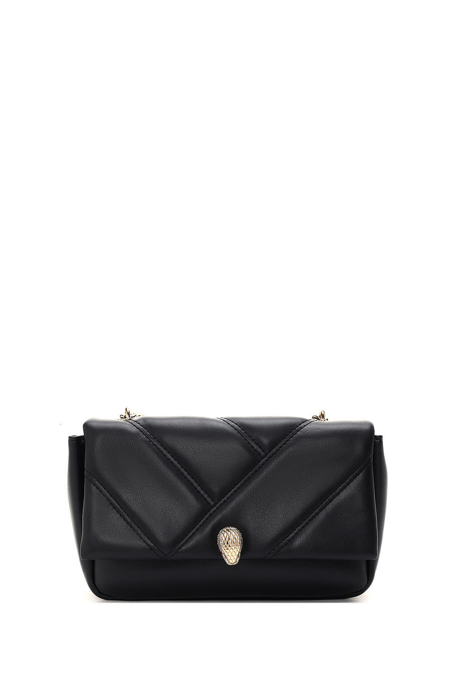 Women's Black Quilted Crossbody Bag