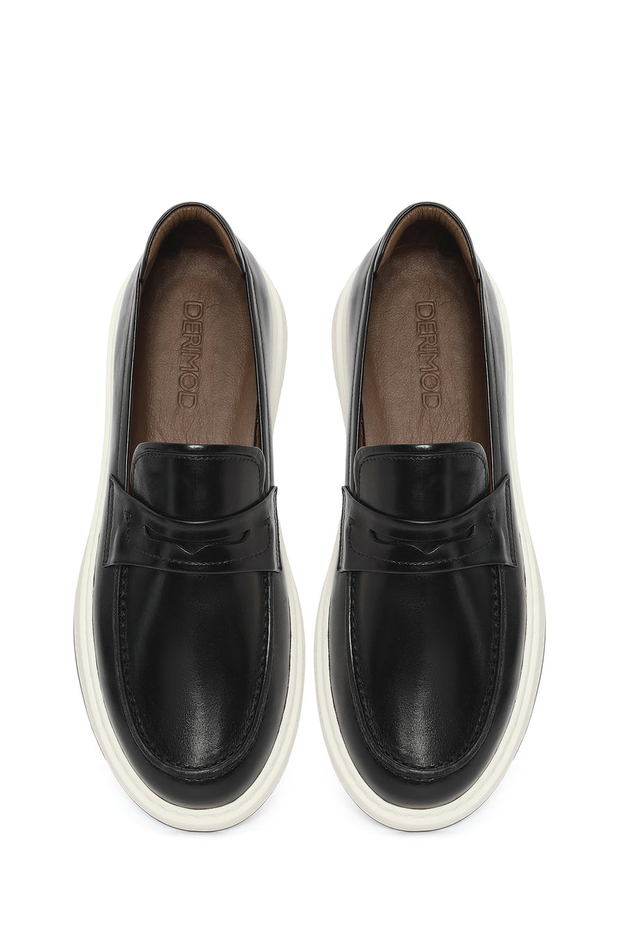 Men's Black Leather Casual Loafer