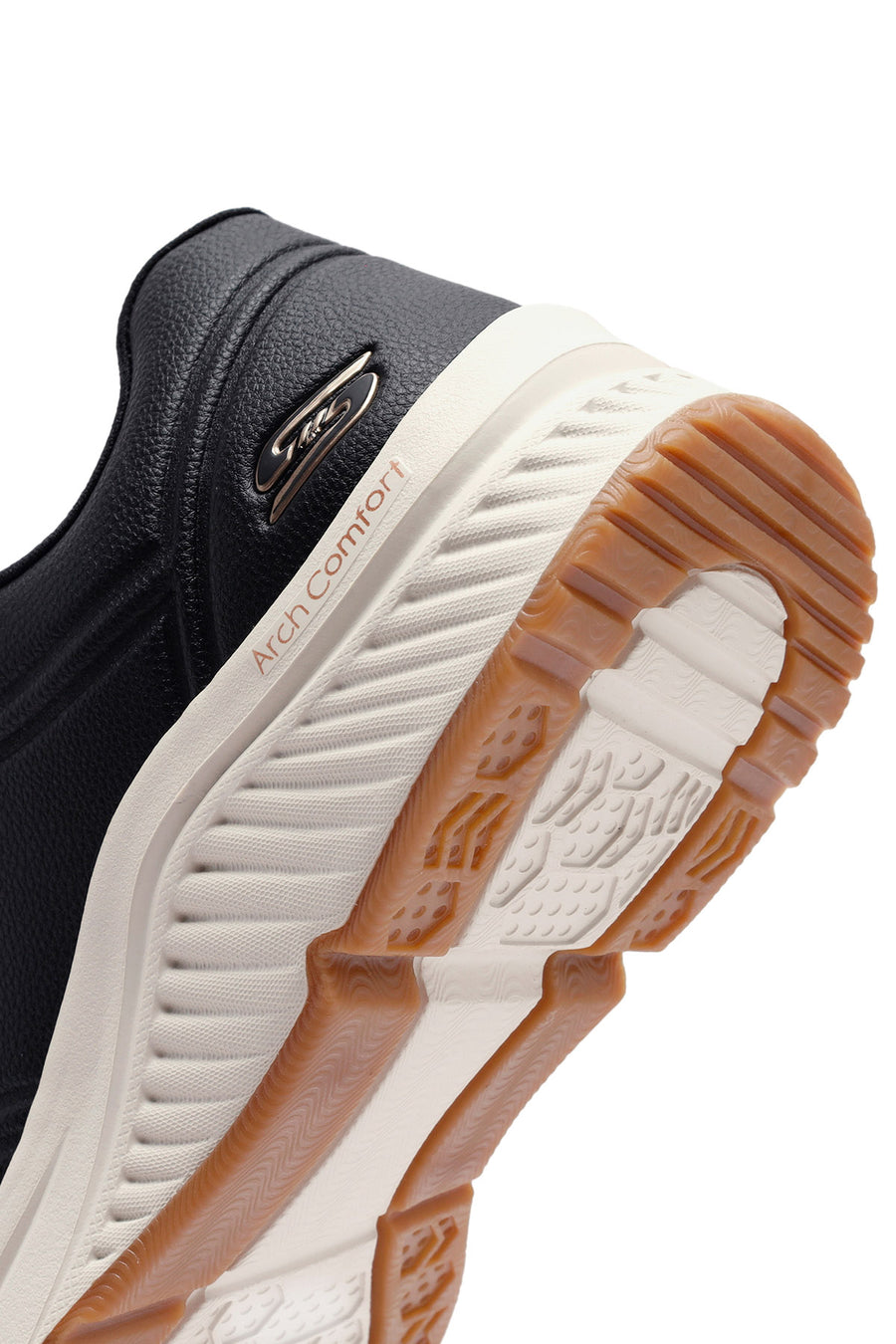 Skechers Kadın Siyah Bobs Arch Bağcıklı Kalın Tabanlı Deri Sneaker