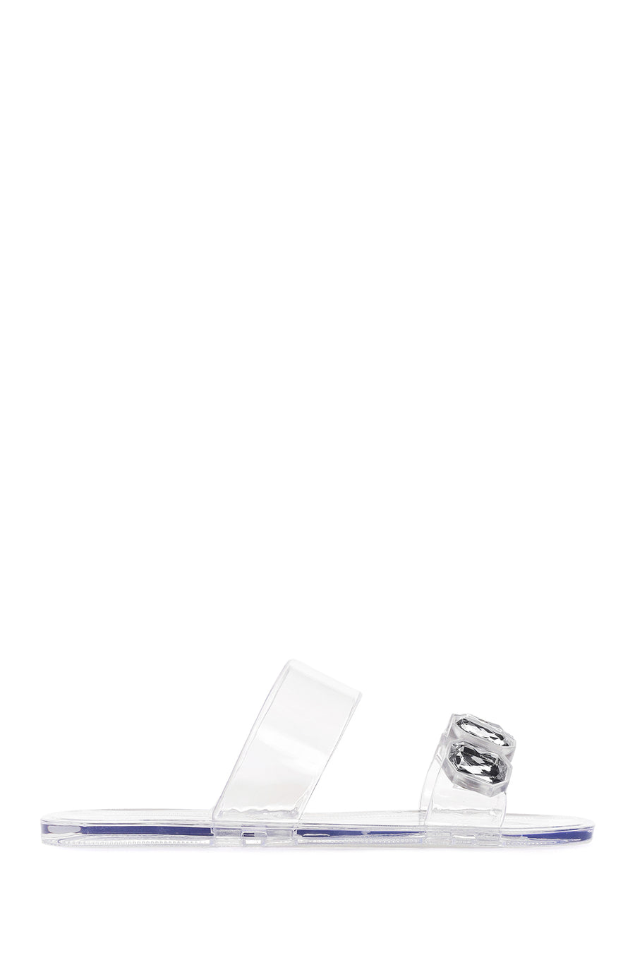 Women's Transparent Jelly Stone Slippers 24SFE4924PV | Derimod