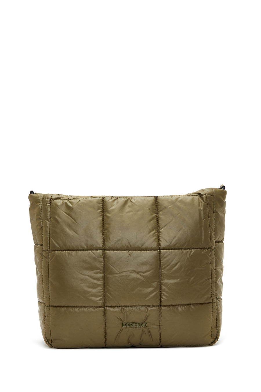 Women's Khaki Quilted Shoulder Bag