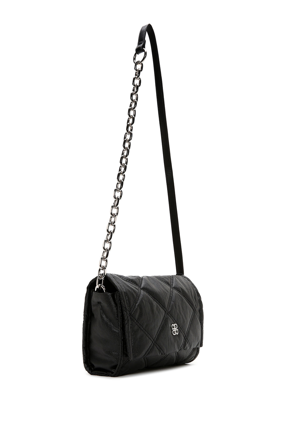 Women's Black Quilted Shoulder Bag