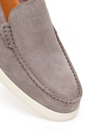 Male Grey Suede Loafer | Derimod