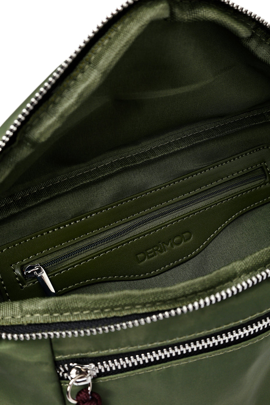 Women's Green Mini Fabric Crossbody Bag