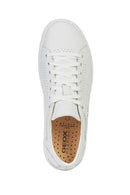 Geox Men's White Nebula Y Leather Sneaker | Derimod