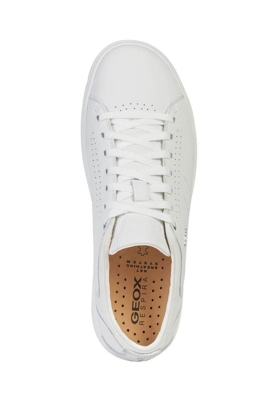 Geox Men's White Nebula Y Leather Sneaker