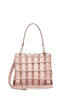 Women's Pink Long Strap Knitted Shoulder Bag | Derimod