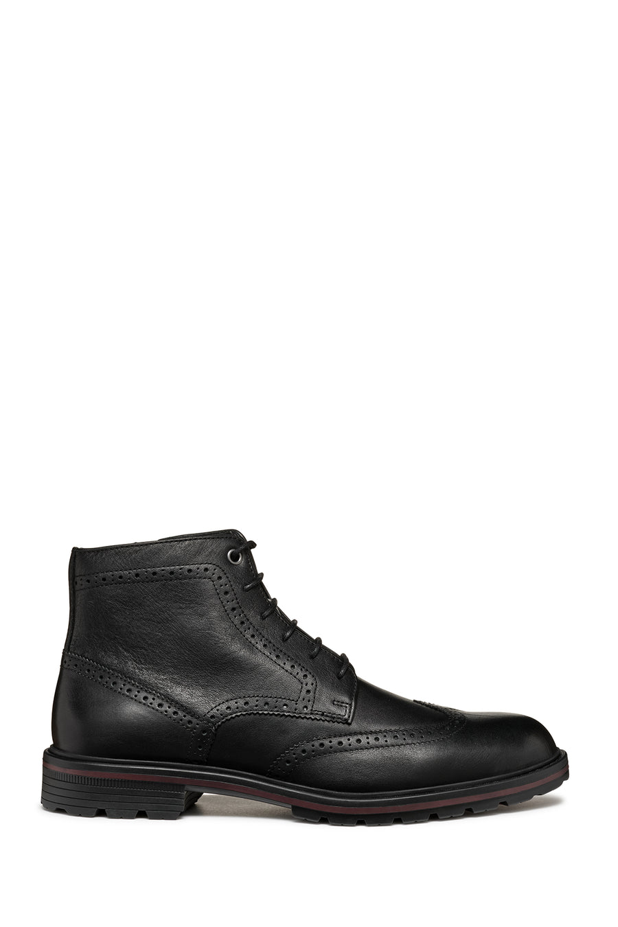 Geox Men's Black Walk Pleasure C Lace-Up Leather Boots U46HAB00064C9999 | Derimod