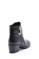 Women's Buckle Leather Boots | Derimod
