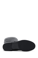 Woman Black Classic Leather Boot | Derimod