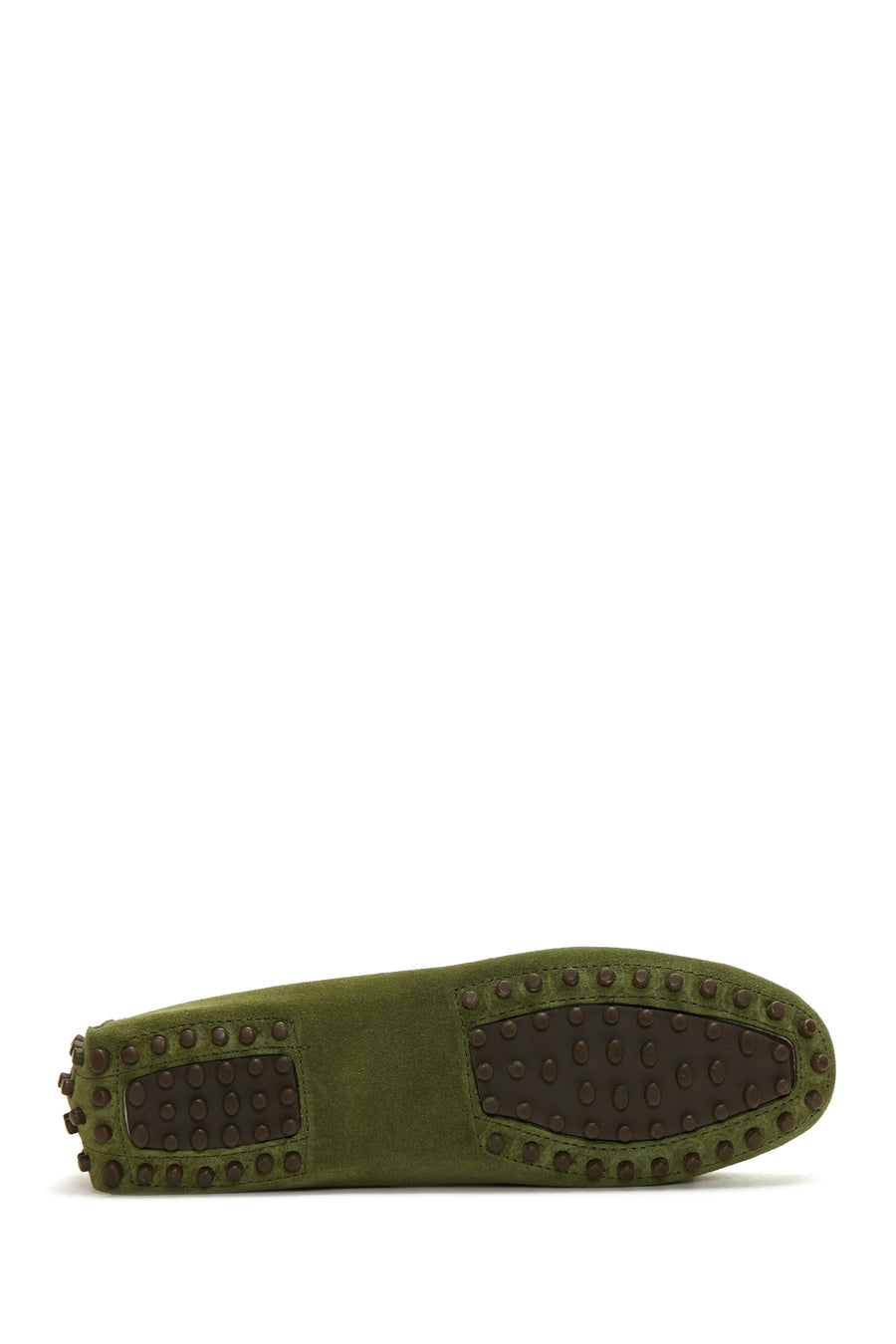 Women's Green Tassel Detailed Suede Leather Loafer