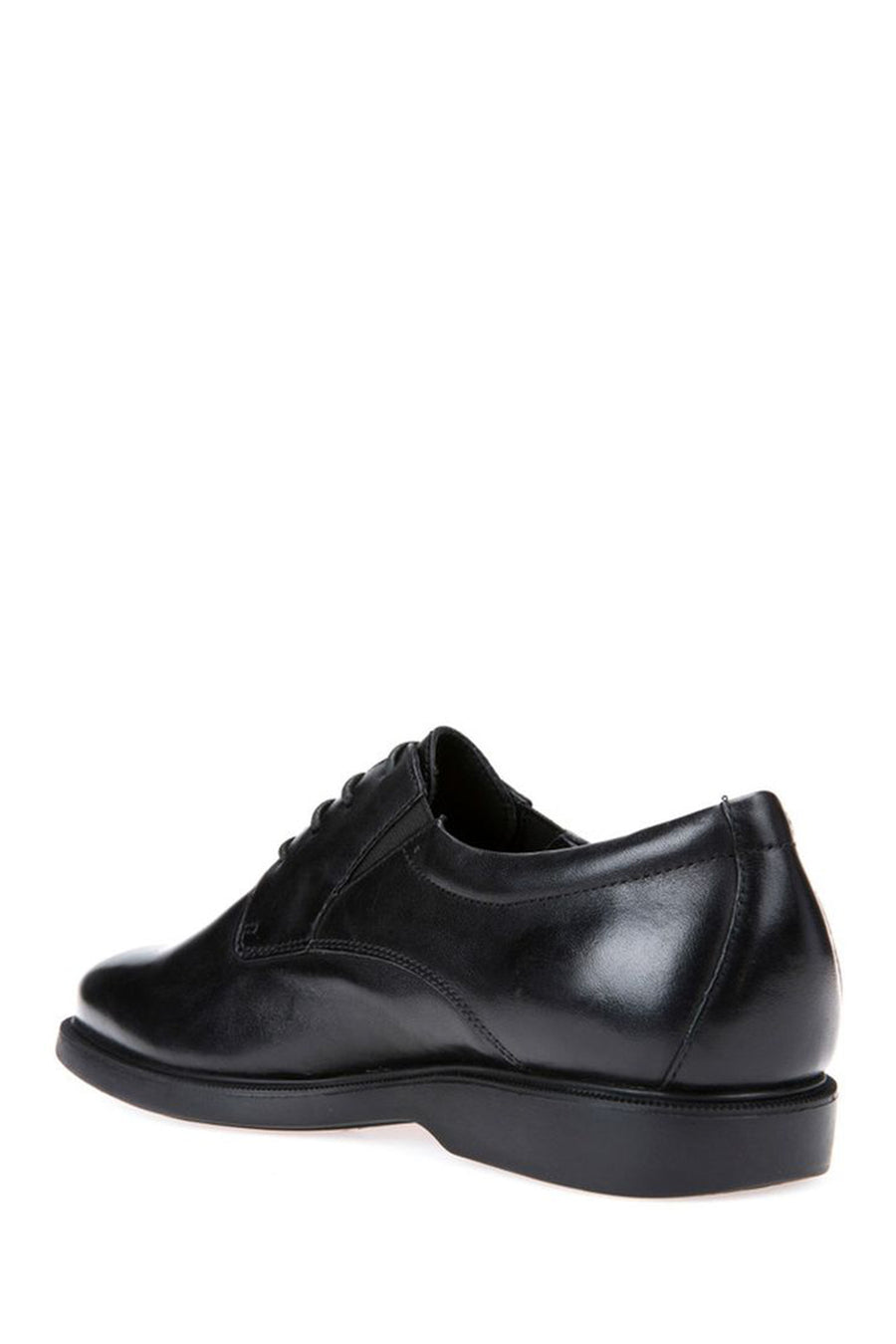 Geox Men's Black Brayden Laced Leather Masculine Classic Shoes