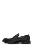 Erkek Siyah Deri Klasik Loafer | Derimod