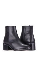 Women's Leather Boots with Stud Detail | Derimod