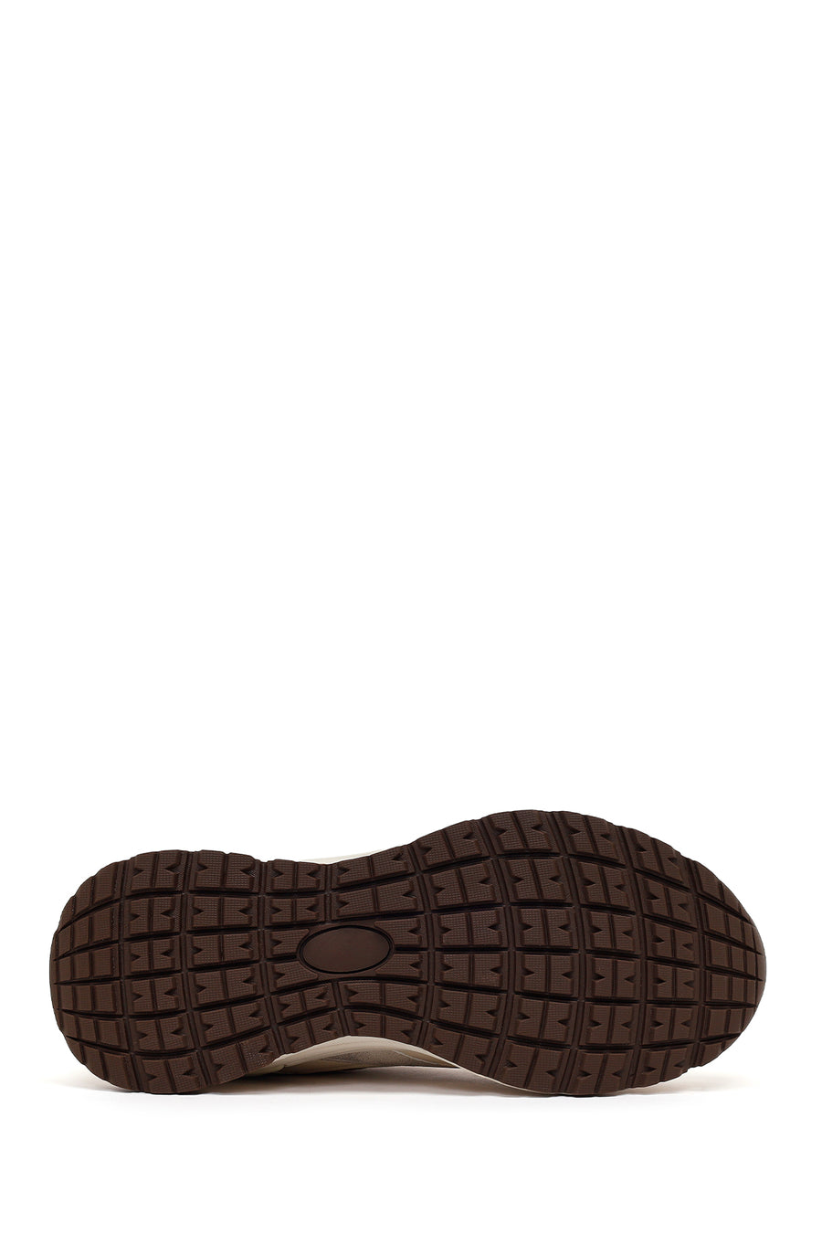 Woman Beige Lace-up Chunky Sneaker