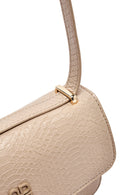 Women's Beige Printed Long Strap Crossbody Bag | Derimod
