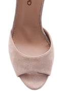 Women's Suede Platform Heeled Shoes | Derimod