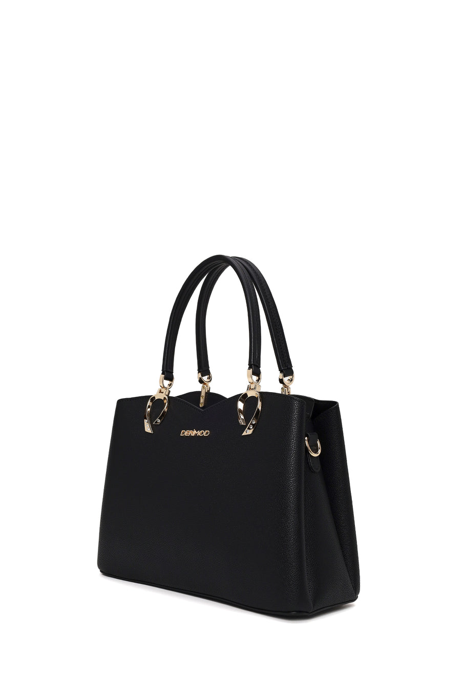 Woman Black Long-Strap Shoulder Bag