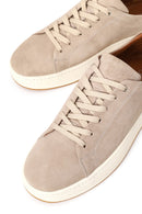 Erkek Bej Bağcıklı Süet Deri Sneaker | Derimod