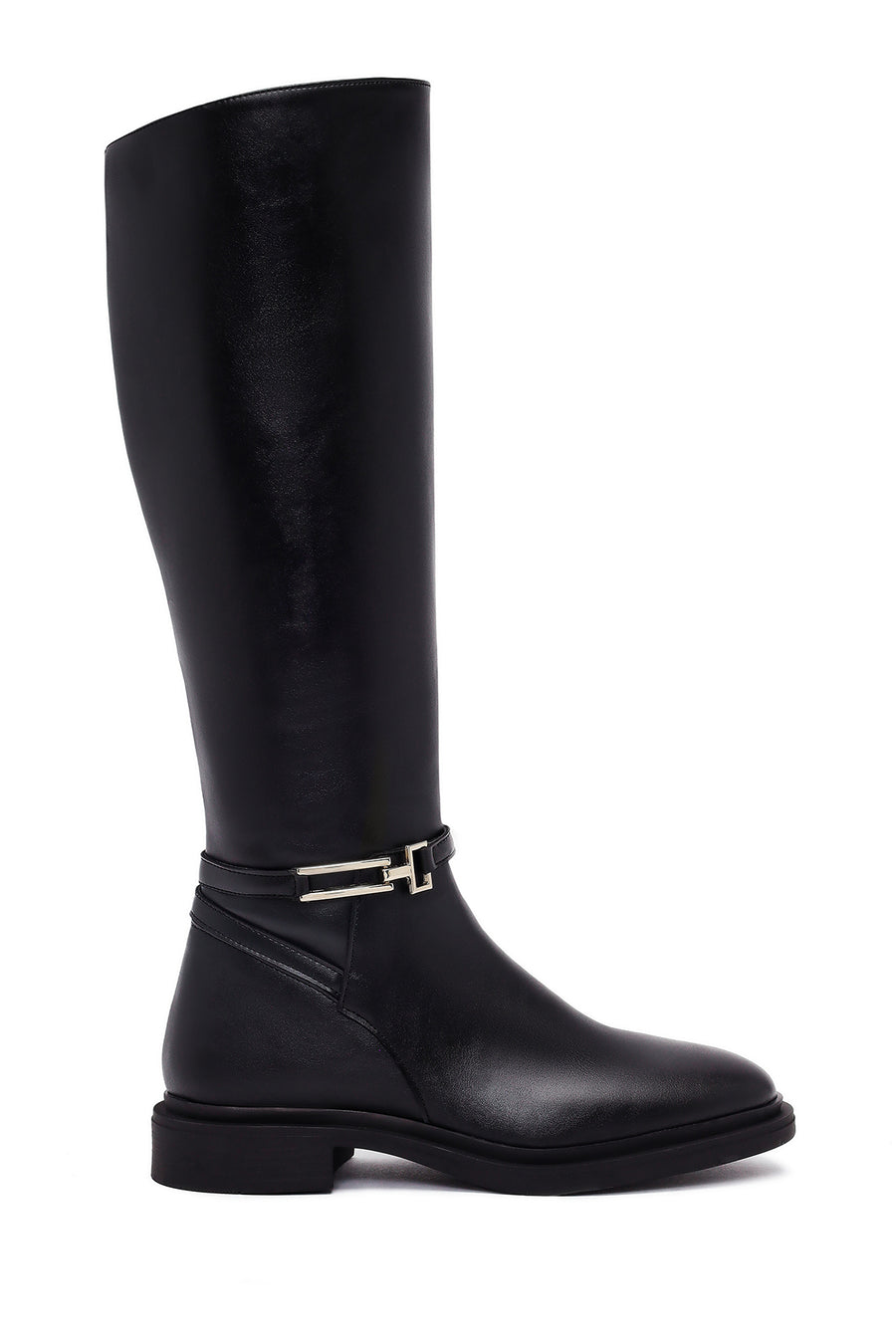 Woman Black Zip Closure Boot WF240009SV | Derimod