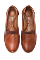 Kadın Taba Deri Comfort Loafer | Derimod