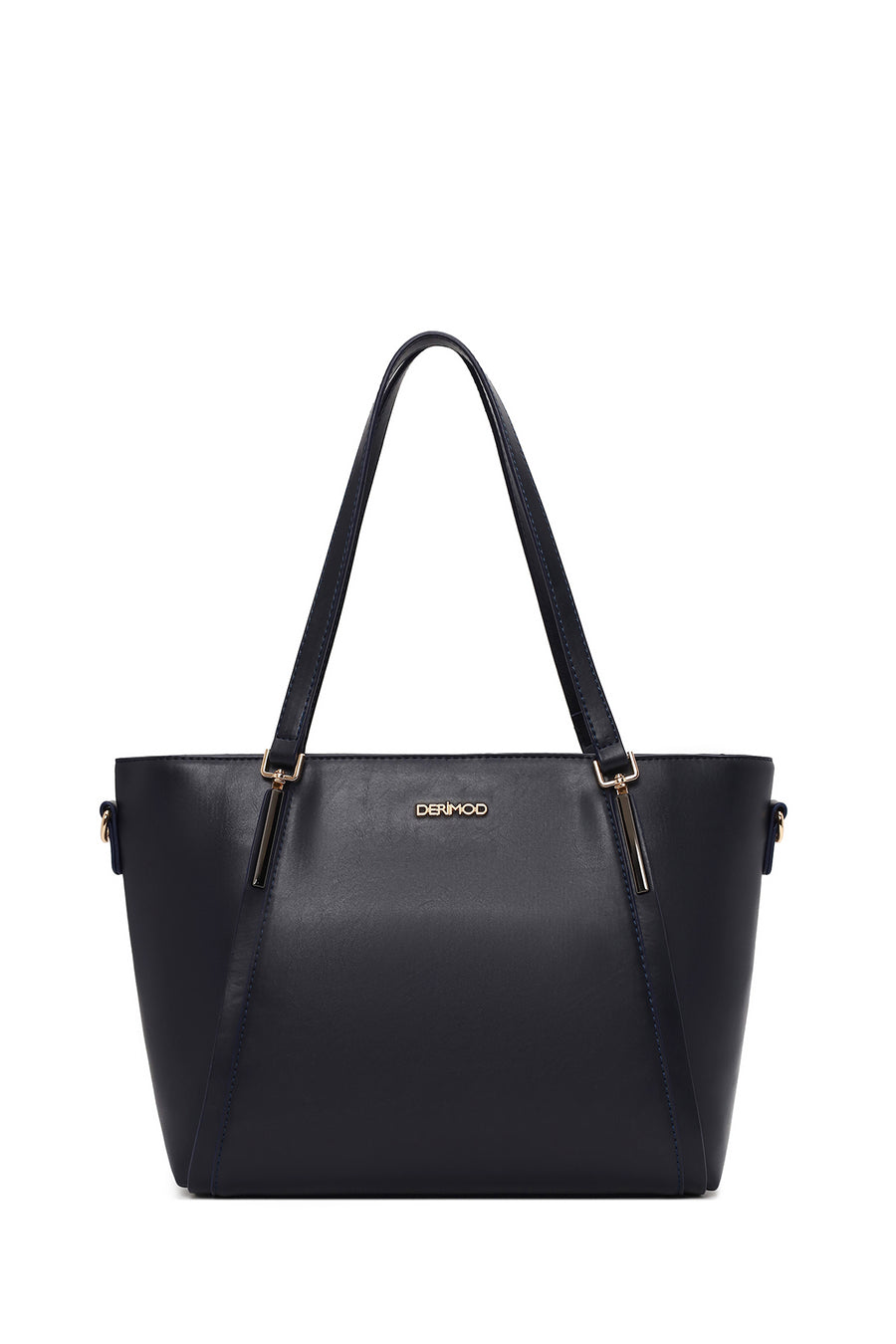 Woman Navy Long-Strap Classic Shoulder Bag