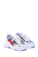 Women's Silver Detailed Sneaker | Derimod
