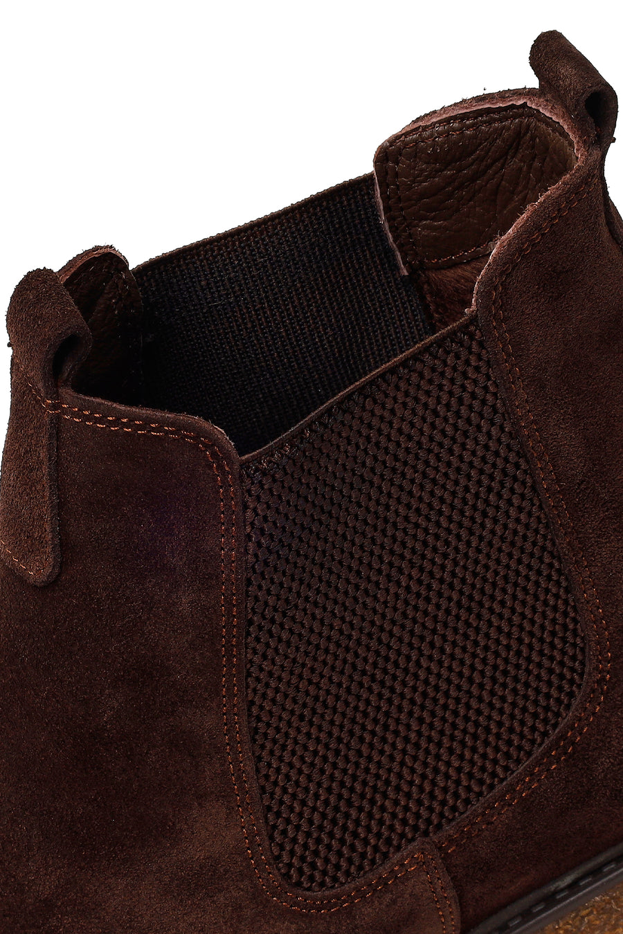 Male Brown Suede Chelsea Boots