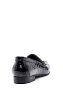 Women's Leather Crocodile Buckle Loafer | Derimod