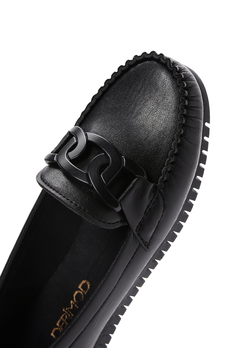 Kadın Siyah Toka Detaylı Loafer