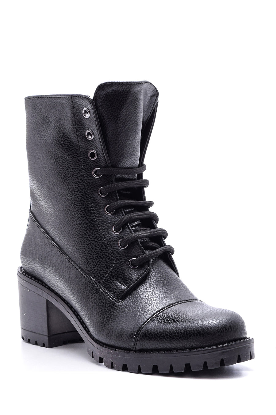 Women's Lace-Up Heeled Boots