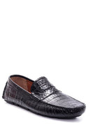Men's Leather Crocodile Loafer | Derimod