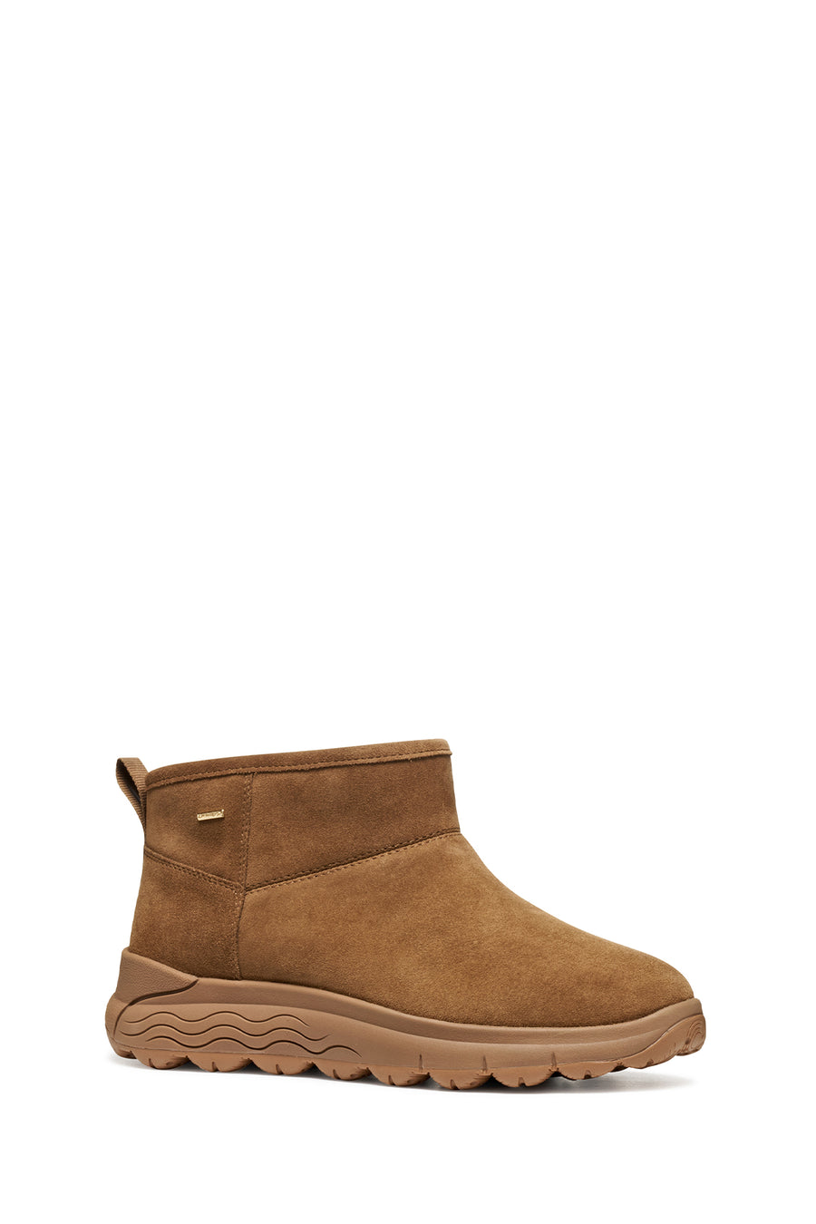 Geox Women Tan D Spherica 4X4 B Abx B - Suede Suede Leather Teddy Boot