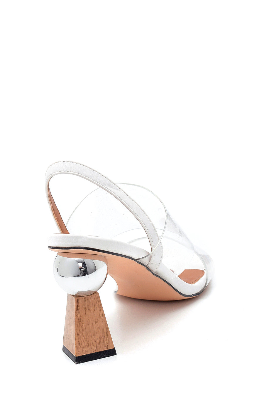 Women's Transparent Strappy Heeled Sandals