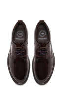 Male Brown Lace-up Thick-Soled Leather Casual Shoes | Derimod