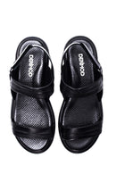 Women's Leather Comfort Sandals | Derimod