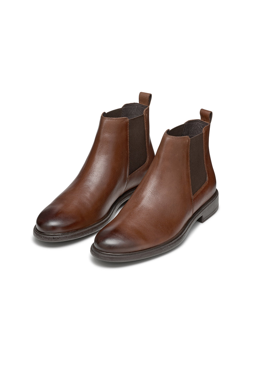 Geox Men's Brown Terence Leather Chelsea Boots