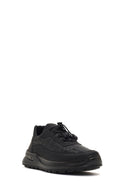 Men's Black Thick-Soled Leather Sneaker | Derimod