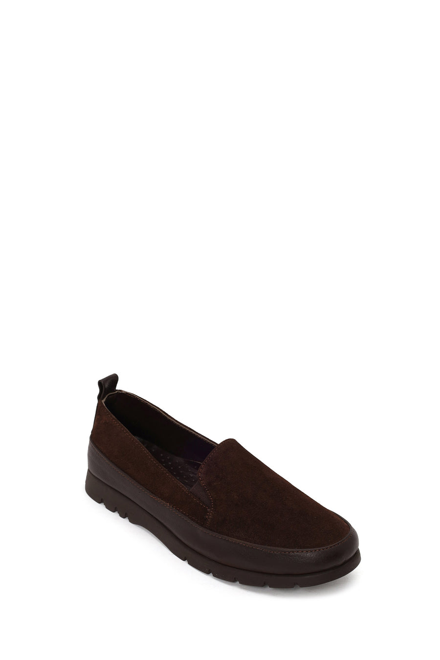 Woman Brown Suede Comfort Loafer