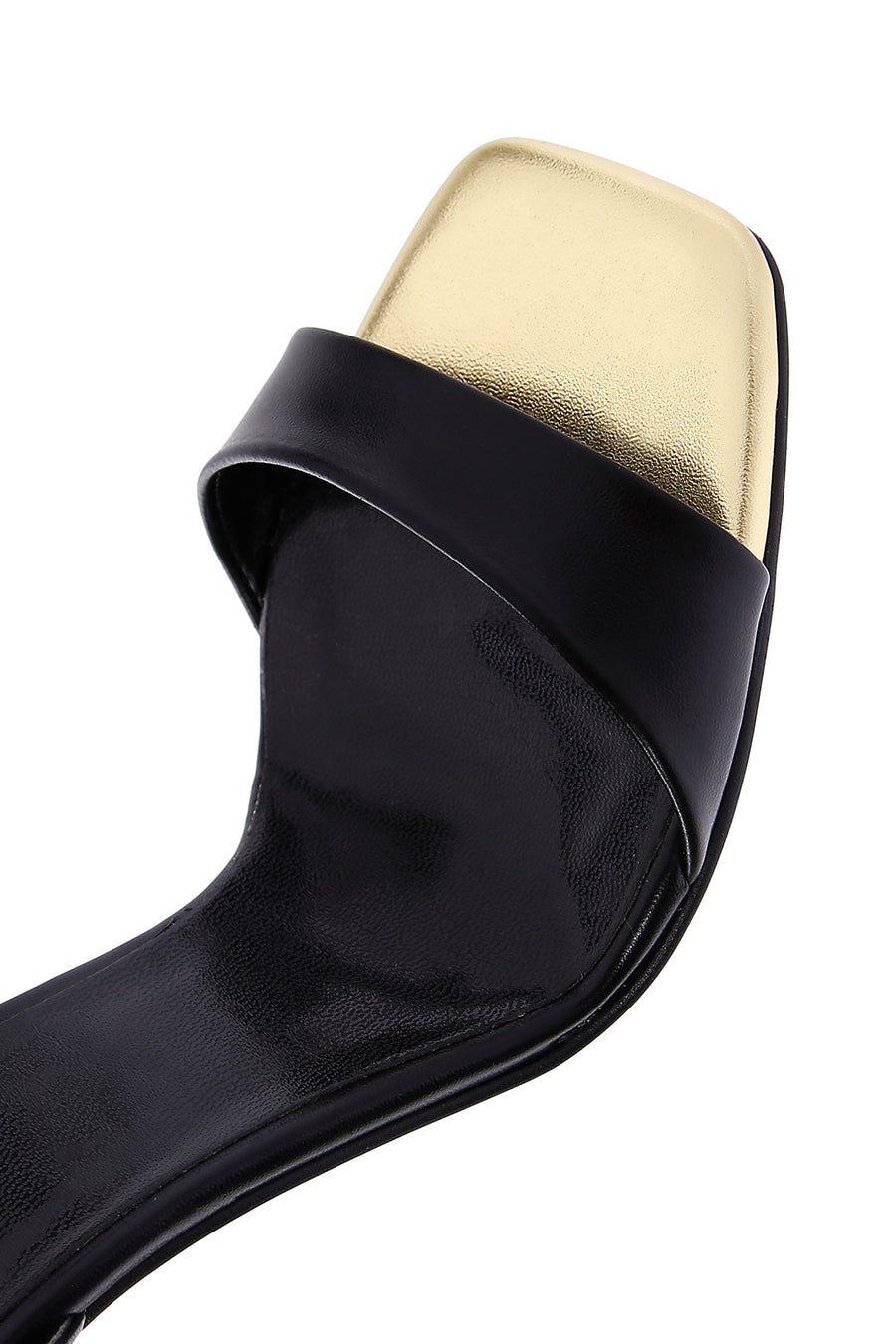 Women's Black Ankle Strap Heeled Sandals