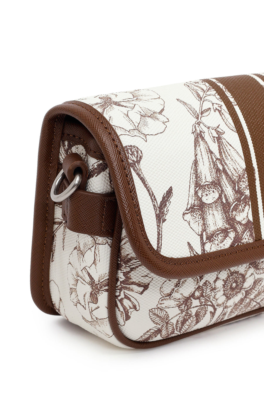 Woman Brown Printed Mini Crossbody Bag