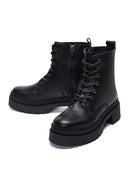 Women's Leather Zippered Boots | Derimod