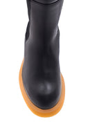 Women's Leather Thick Sole Boots | Derimod