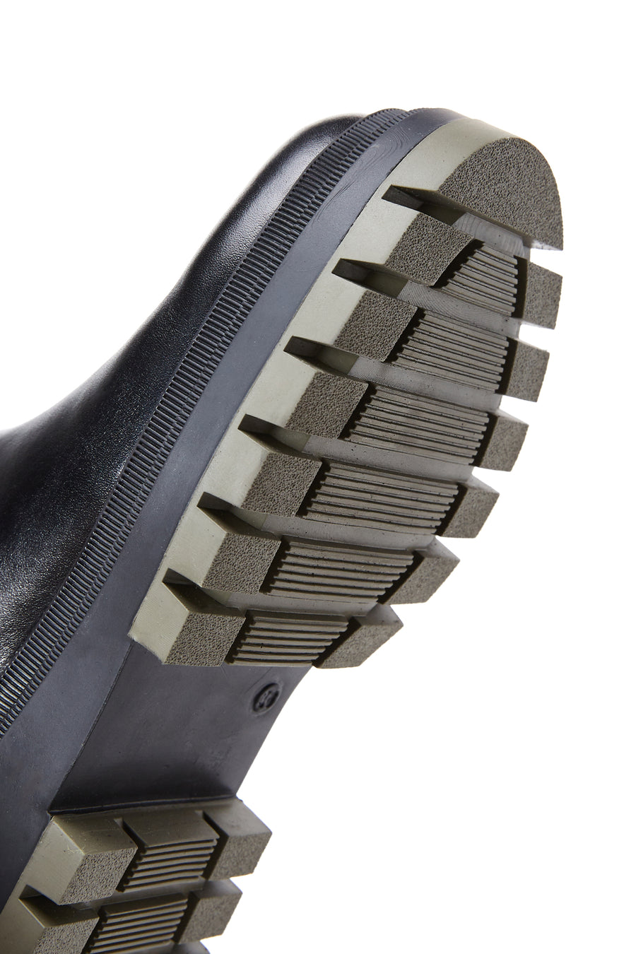 Women's Black Leather Thick Soled Chelsea Boots