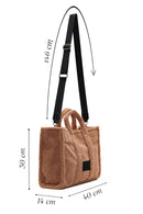 Women's Brown Plush Handbag | Derimod