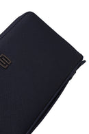 Male Navy Leather Wallet | Derimod