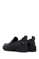Kadın Siyah Deri Maskülen Loafer | Derimod