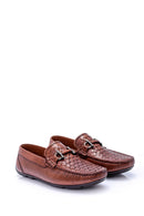 Men's Buckled Leather Loafer | Derimod