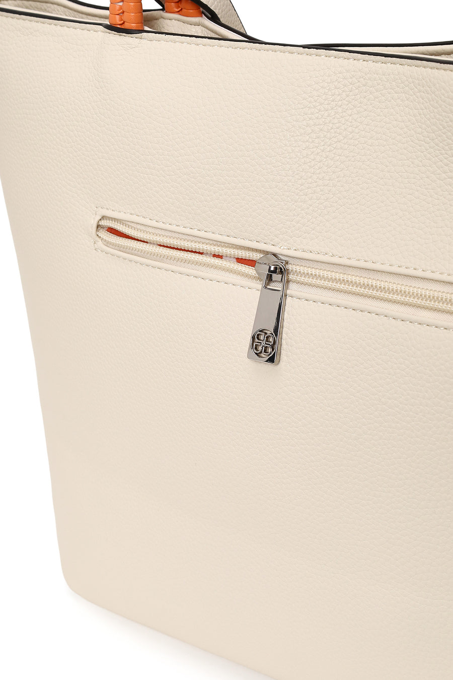 Woman Cream Long-Strap Shoulder Bag