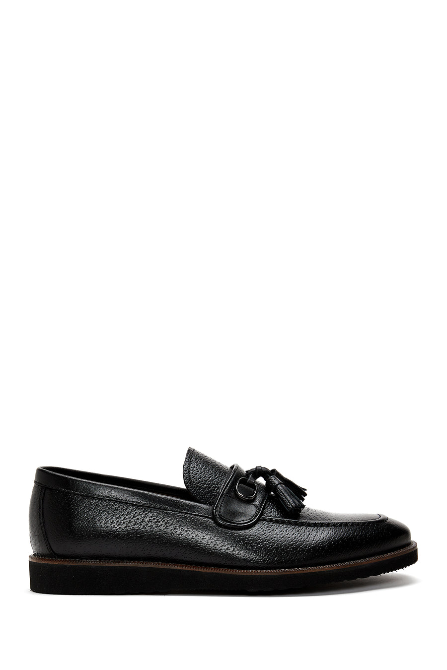 Erkek Siyah Deri Baskılı Casual Loafer 22SFD605326 | Derimod